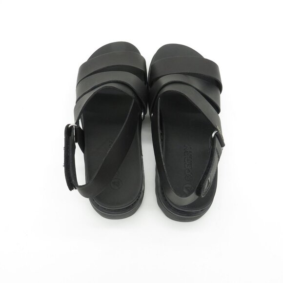 Sperry Womens Black Strappy Platform Sandals Adjustable Ankle Strap 6 NEW - Picture 5 of 8